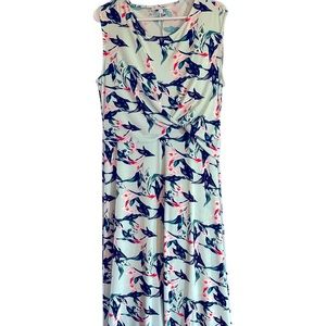 NEW WITH TAG CHAUS LONG FLORAL DRESS LARGE